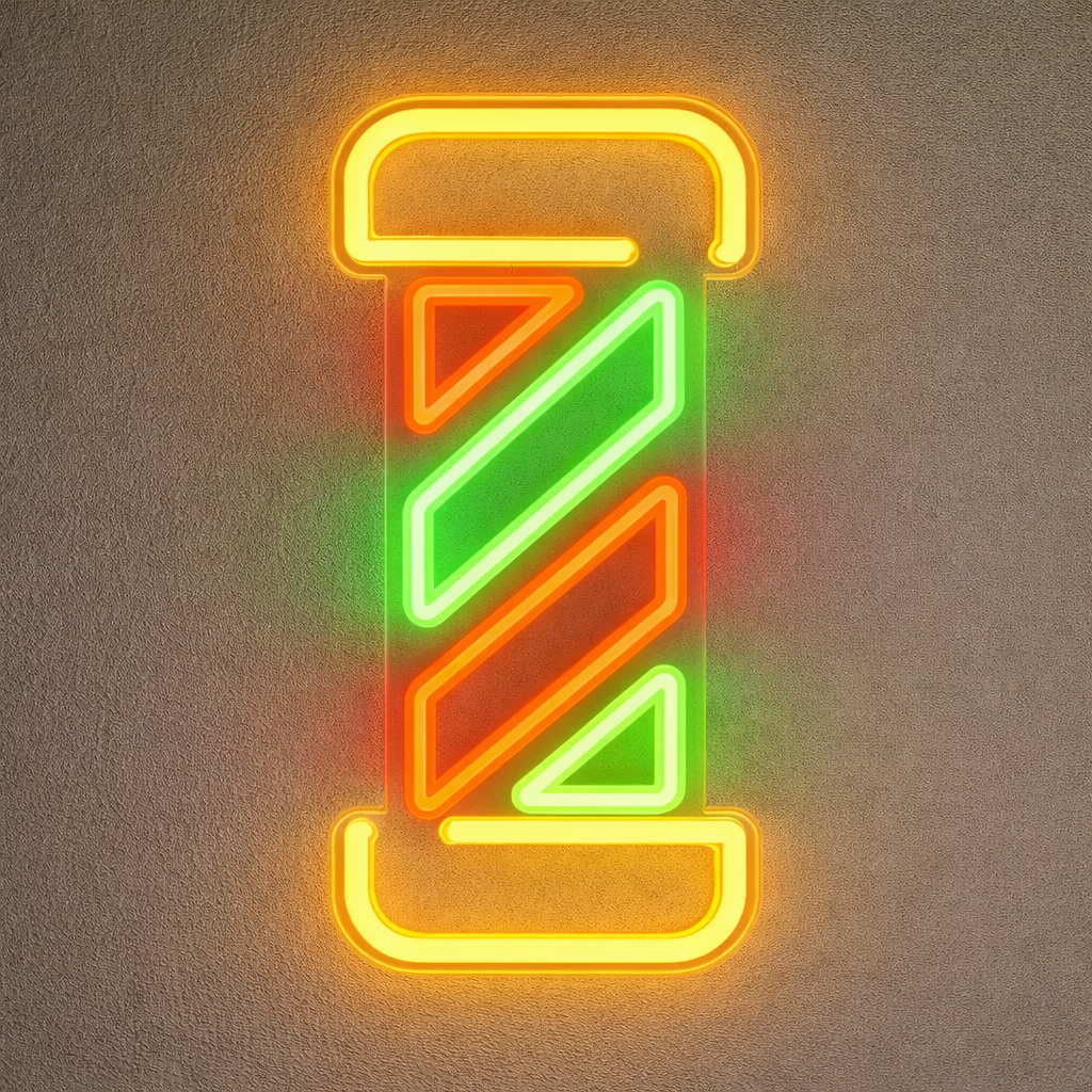Barber Pole Neon Sign for Hair Salon Shop Wall Decor
