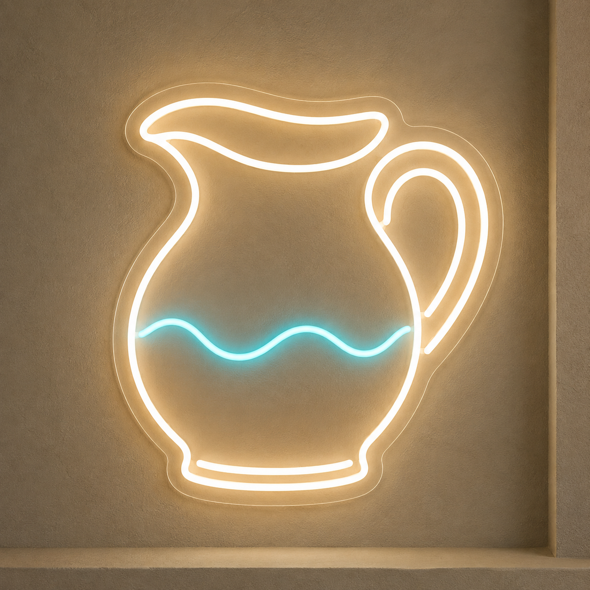 Pottery Pitcher LED Neon Sign for Pottery Studios - design reference