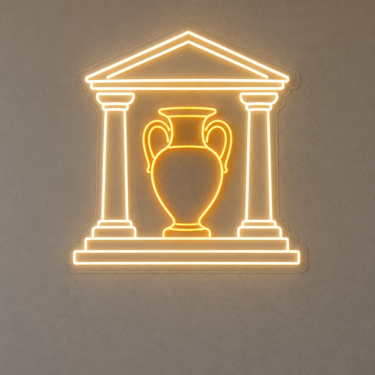 Temple & Amphora LED Neon Sign for Museums - design reference