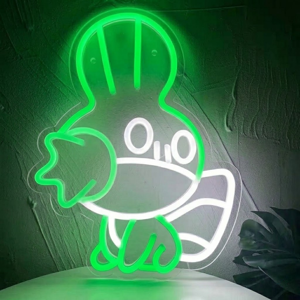Cute Cartoon Creature LED Neon Sign for Kids Room Decor