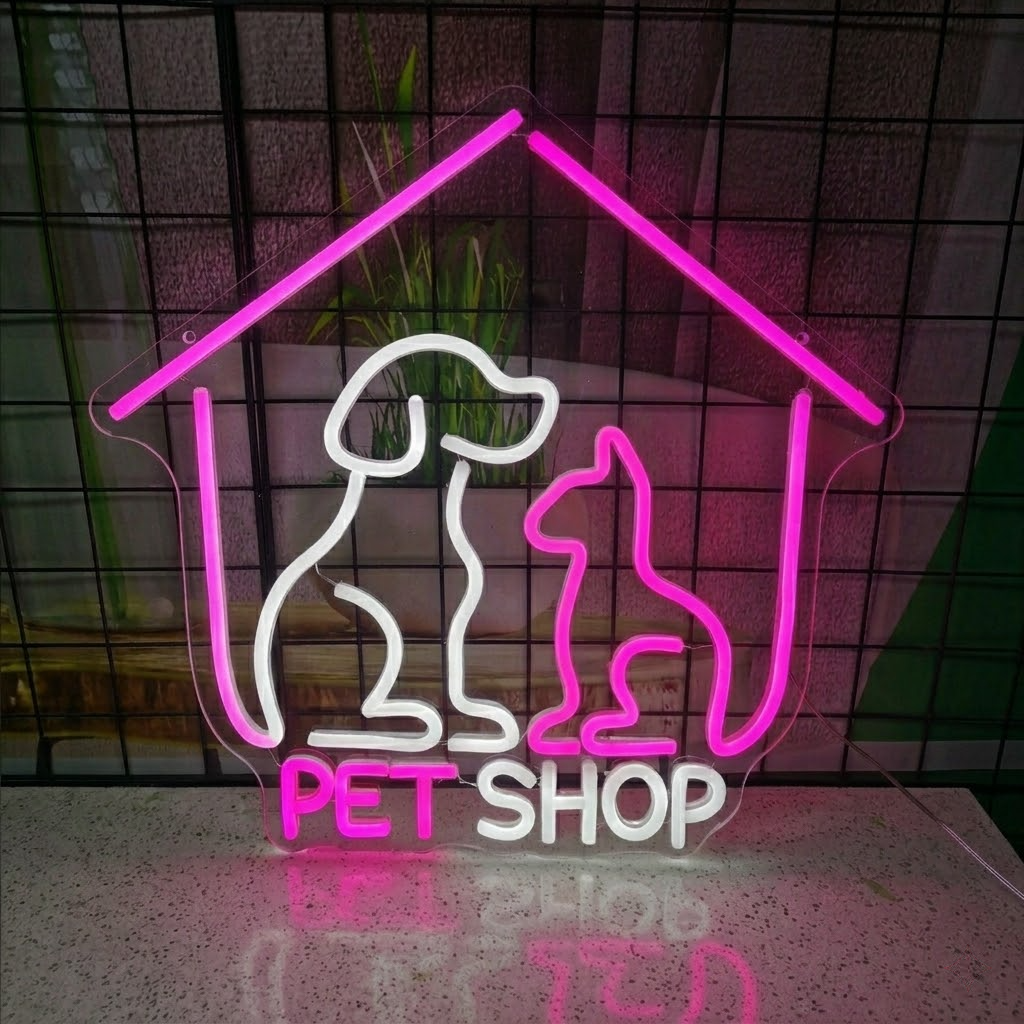 Glitch Burger LED Neon Sign for Restaurant, Bar & Street Style Room Decor