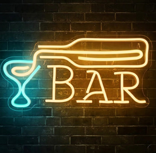 Bar Neon Sign LED Light for Home Bar Pub Wall Decor