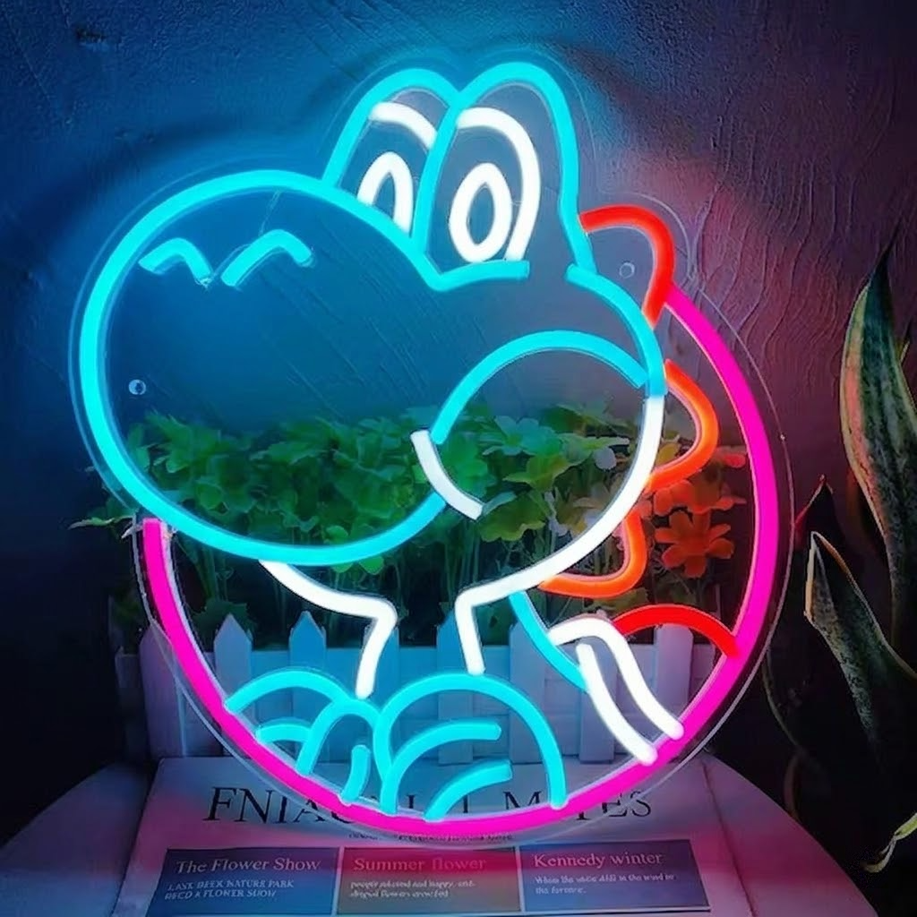 Cute Dinosaur LED Neon Sign for Kids Room Decor