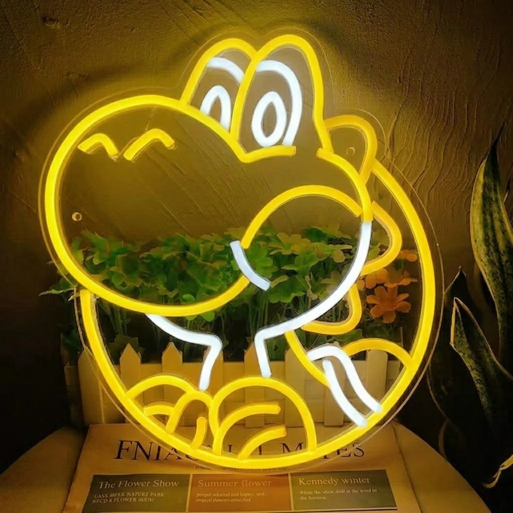 Cute Dinosaur LED Neon Sign for Kids Room Decor