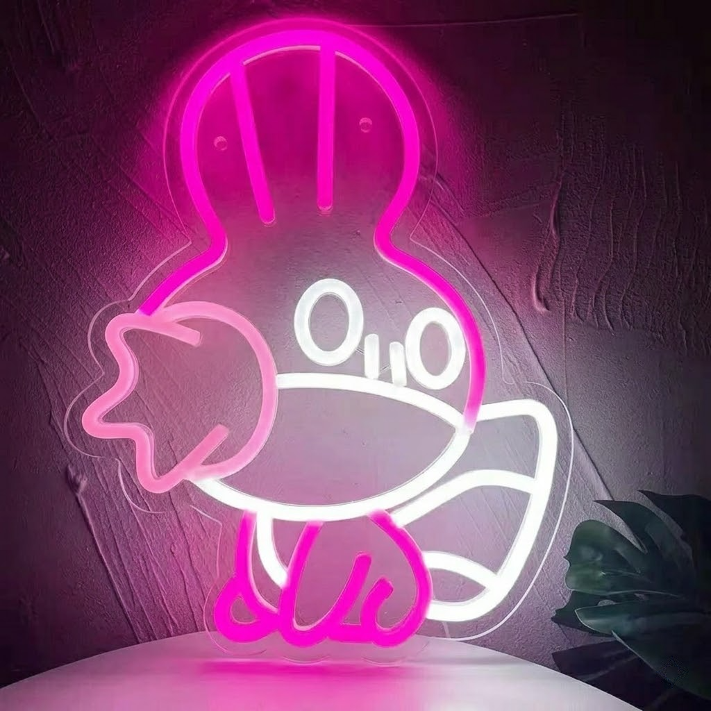 Cute Cartoon Creature LED Neon Sign for Kids Room Decor