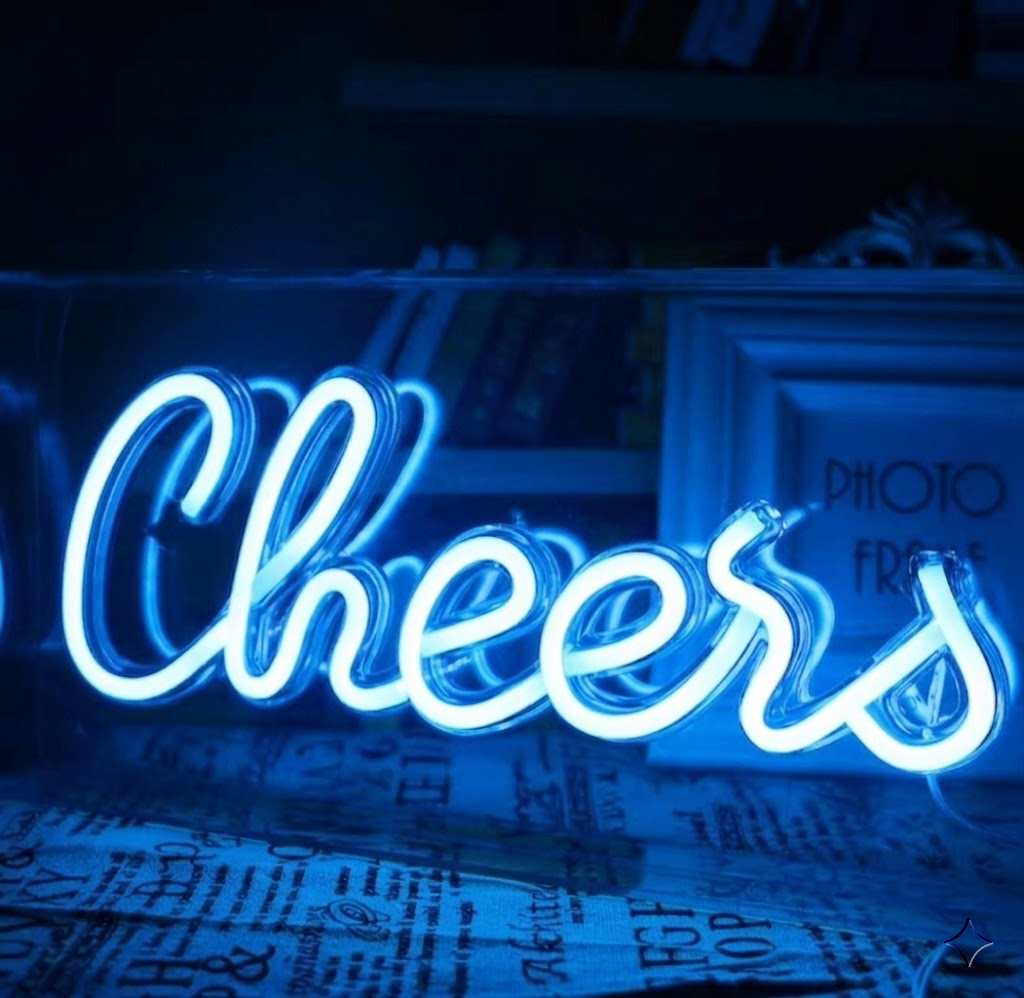 Cheers Neon Sign LED Light for Bar Party Home Decor