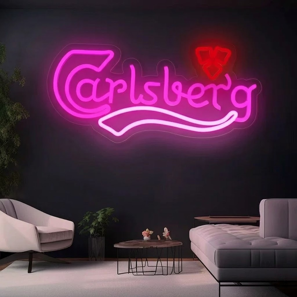 Green Beer Style LED Neon Sign Classic Bar Wall Light for Home Bar Decor