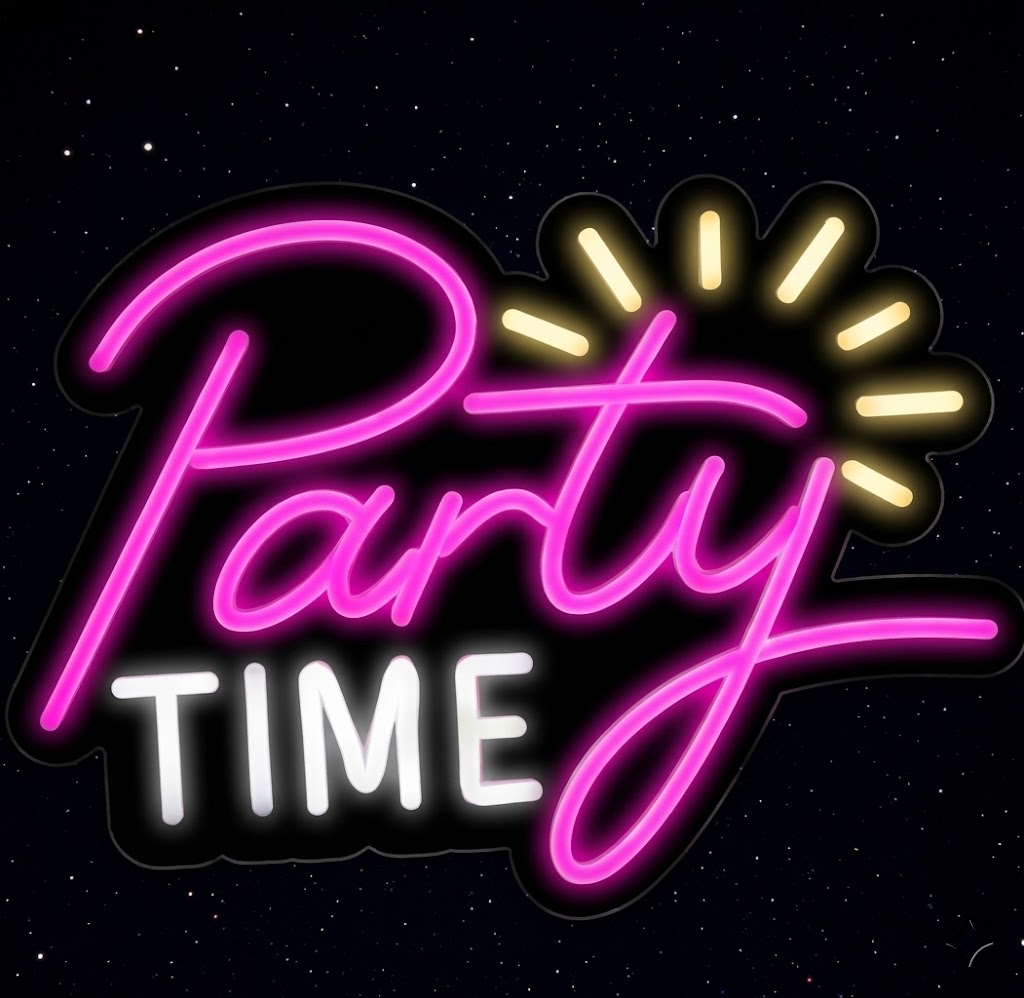 Party Time LED Neon Sign for Bar Birthday Party Decor