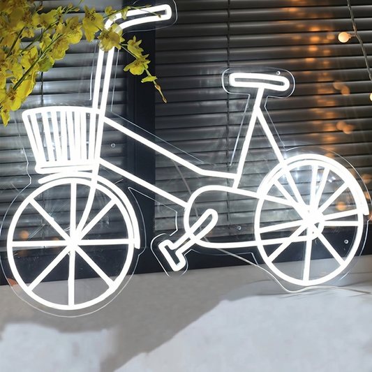 Bicycle LED Neon Sign Pink Bike Neon Light Wall Decor for Bedroom Cafe Shop