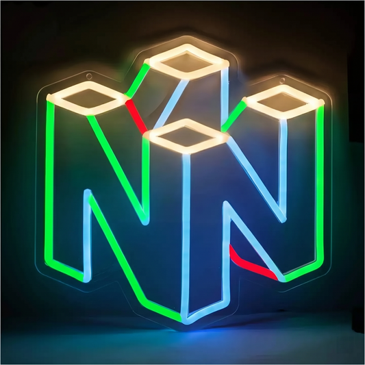 Retro Game Logo LED Neon Sign Colorful Gaming Neon Light Wall Decor for Game Room Bedroom