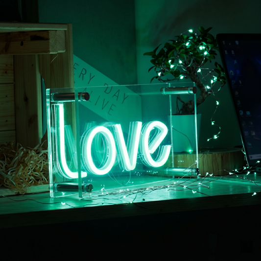 Love LED Neon Sign Warm White Script Neon Light Wall Decor for Bedroom Wedding Party