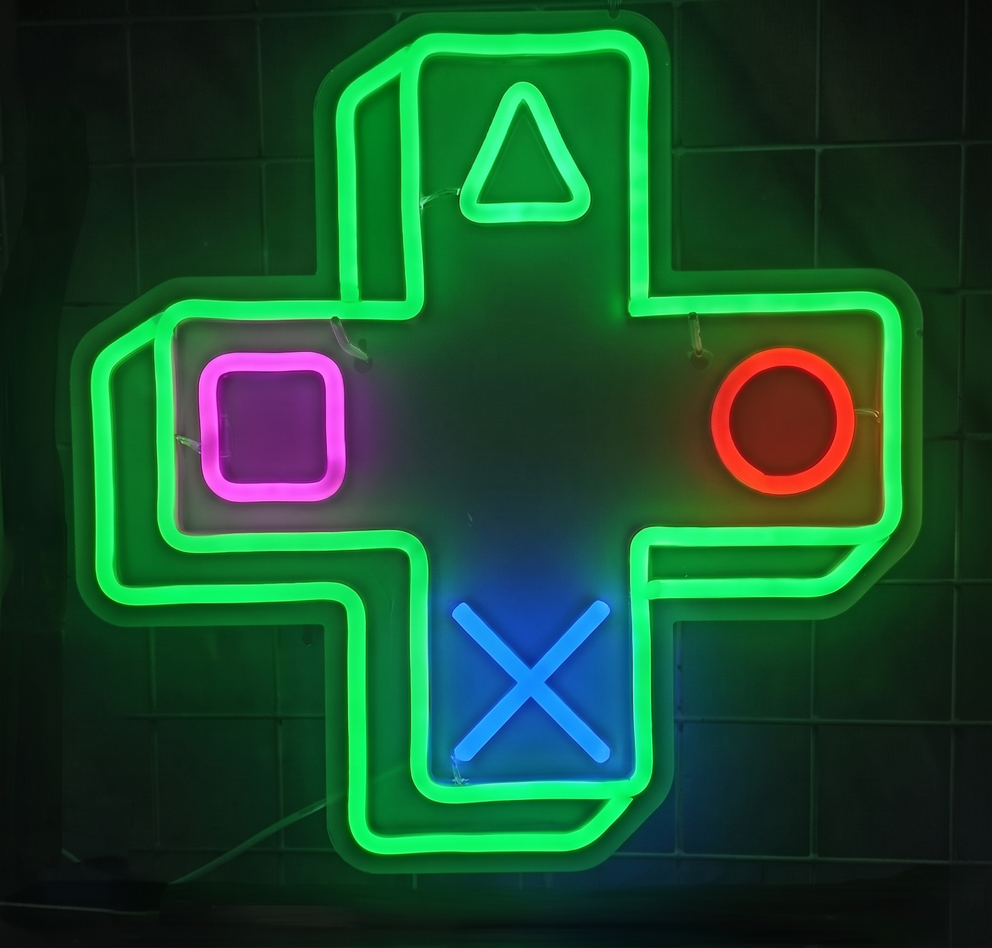 Game Controller LED Neon Sign Yellow Gaming Neon Light Wall Decor for Game Room Bedroom