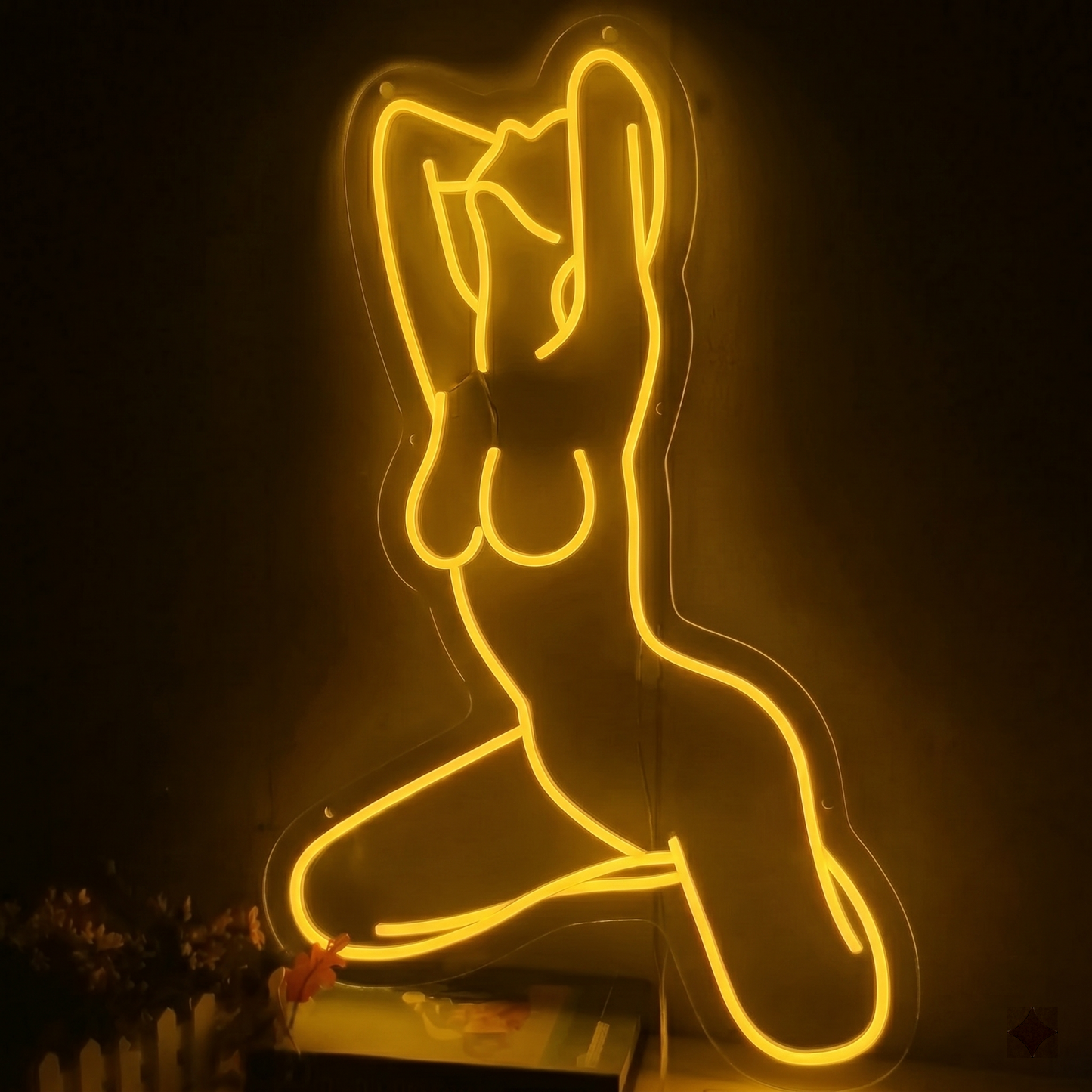 Female Body LED Neon Sign Pink Silhouette Neon Light Wall Decor for Bedroom Salon Bar