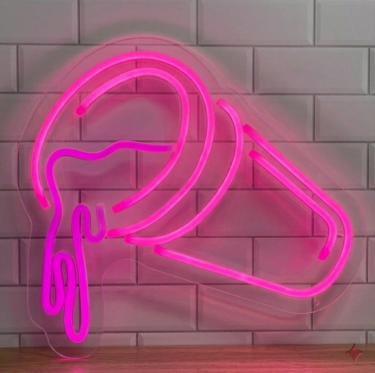 Neon Salt Shaker LED Sign for Kitchen, Bar, and Restaurant Decor
