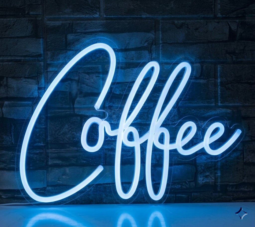 Coffee LED Neon Sign Wall Light for Home and Cafe Decor
