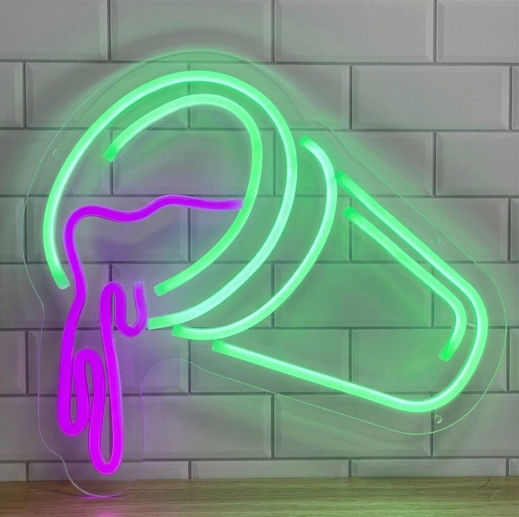 Neon Salt Shaker LED Sign for Kitchen, Bar, and Restaurant Decor