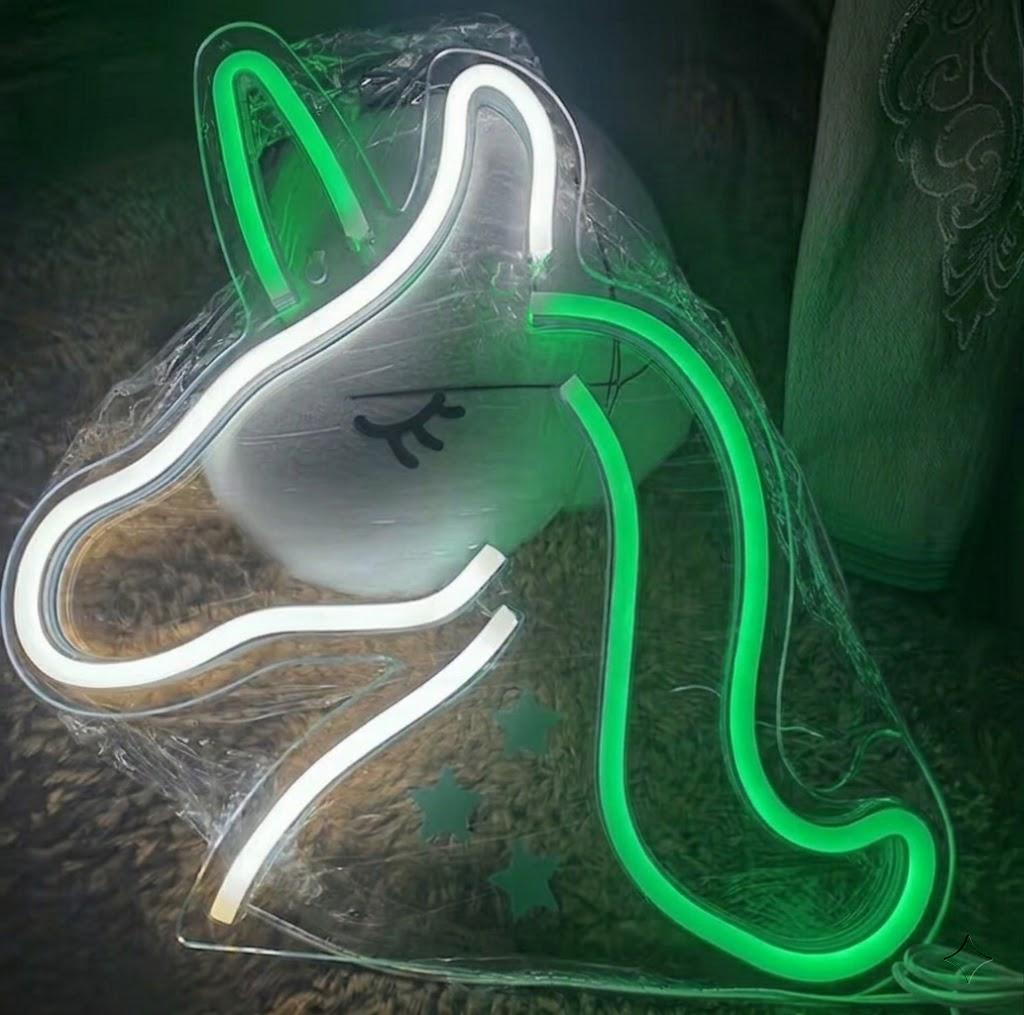 Unicorn LED Neon Sign Pink Light for Bedroom Girls Room Decor Gift