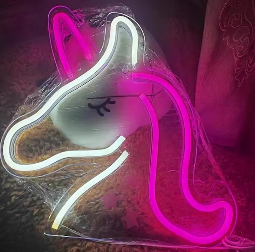Unicorn LED Neon Sign Pink Light for Bedroom Girls Room Decor Gift