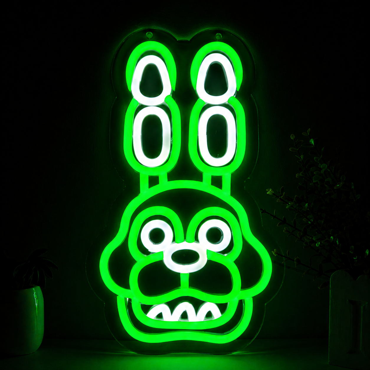 Pink Cartoon Dog LED Neon Sign Cute Puppy Neon Light Wall Decor for Kids Room Bedroom Game Room