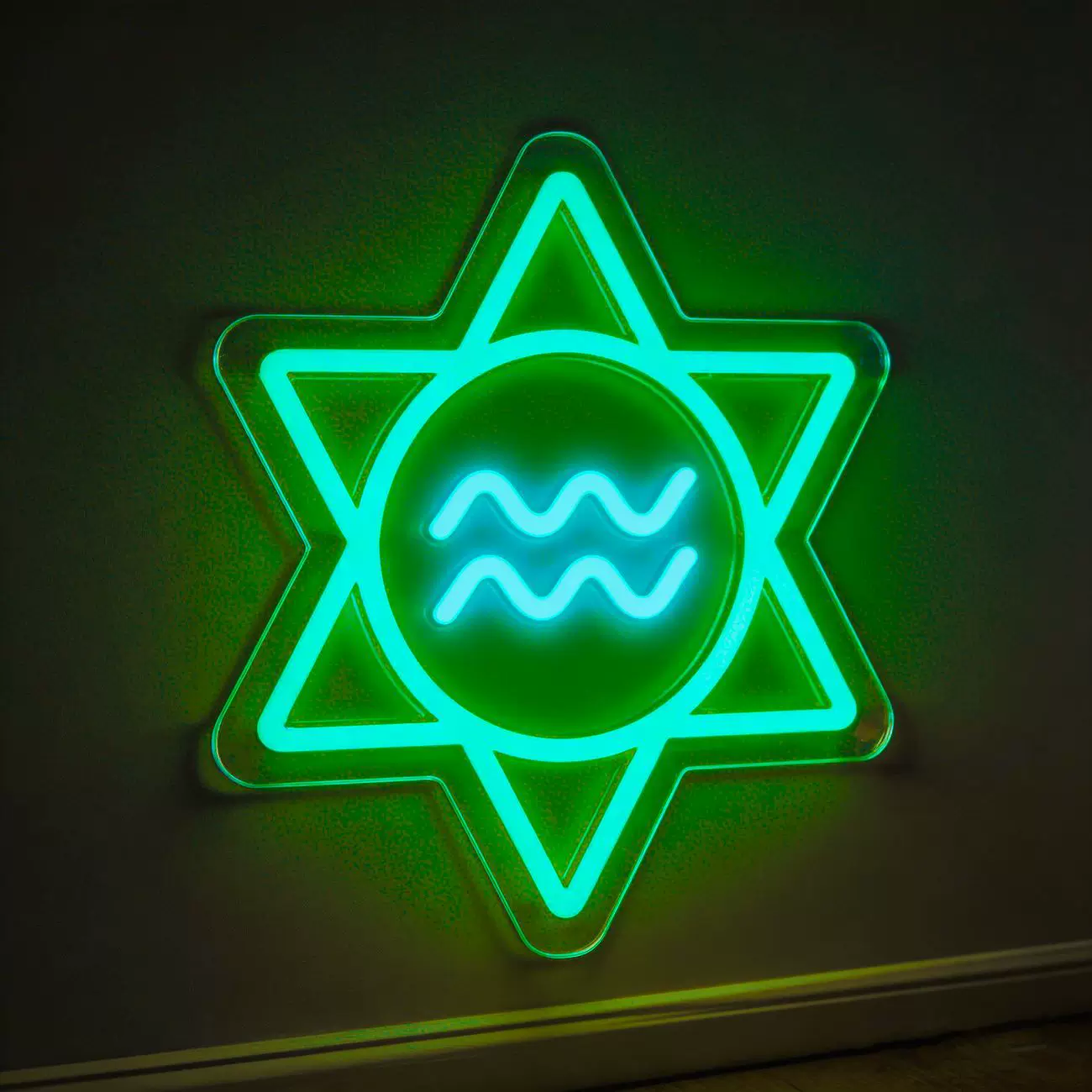 Aquarius Zodiac LED Neon Sign Astrology Horoscope Neon Light Wall Decor for Bedroom Gaming Room