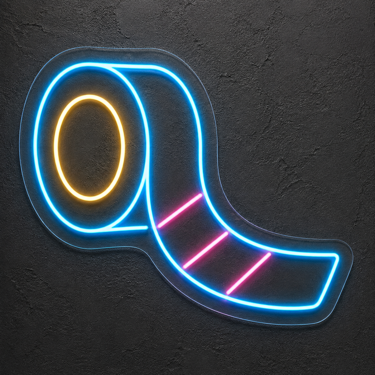 Decorative Tape Roll LED Neon Sign for Paper Crafts - design reference
