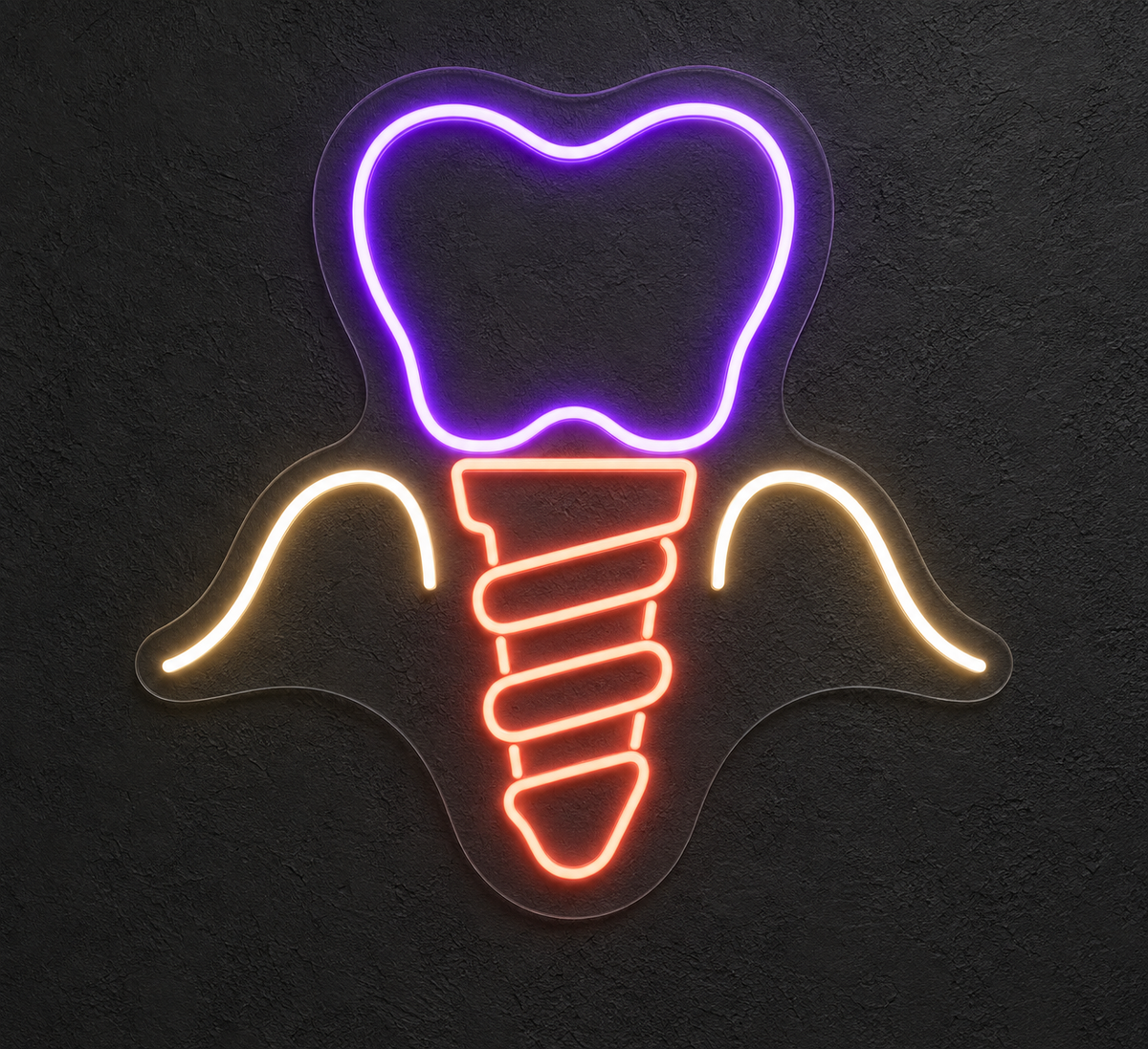 Dental Implant LED Neon Sign for Oral Surgery Centers - design reference