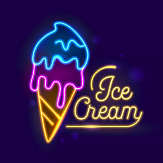 Ice Cream LED Neon Sign Multi Color Dessert Shop Neon Light for Cafe Wall Decor
