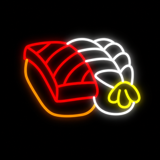 Shrimp Sushi LED Neon Sign Ebi Nigiri Neon Light Wall Decor for Japanese Restaurant Sushi Bar Cafe