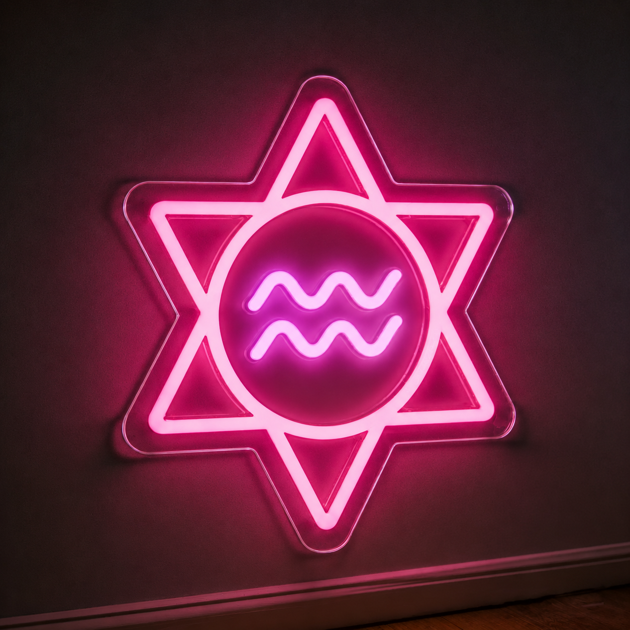 Aquarius Zodiac LED Neon Sign Astrology Horoscope Neon Light Wall Decor for Bedroom Gaming Room