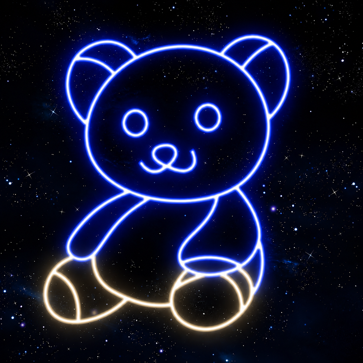 Teddy Bear LED Neon Sign Blue Red Cute Bear Neon Light Wall Decor for Bedroom Kids Room