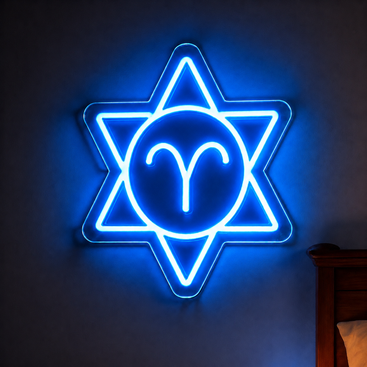 Aries Zodiac LED Neon Sign Astrology Horoscope Neon Light Wall Decor for Bedroom Gaming Room