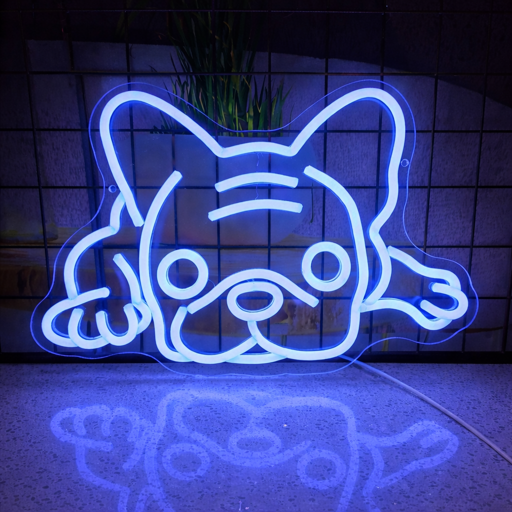 Minimalist Warm White LED Neon Light for Bedroom, Desk & Modern Room Decor