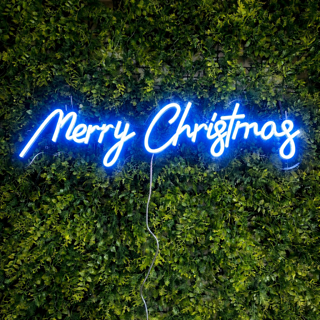 Merry Christmas Neon Sign LED Wall Light for Holiday Decoration