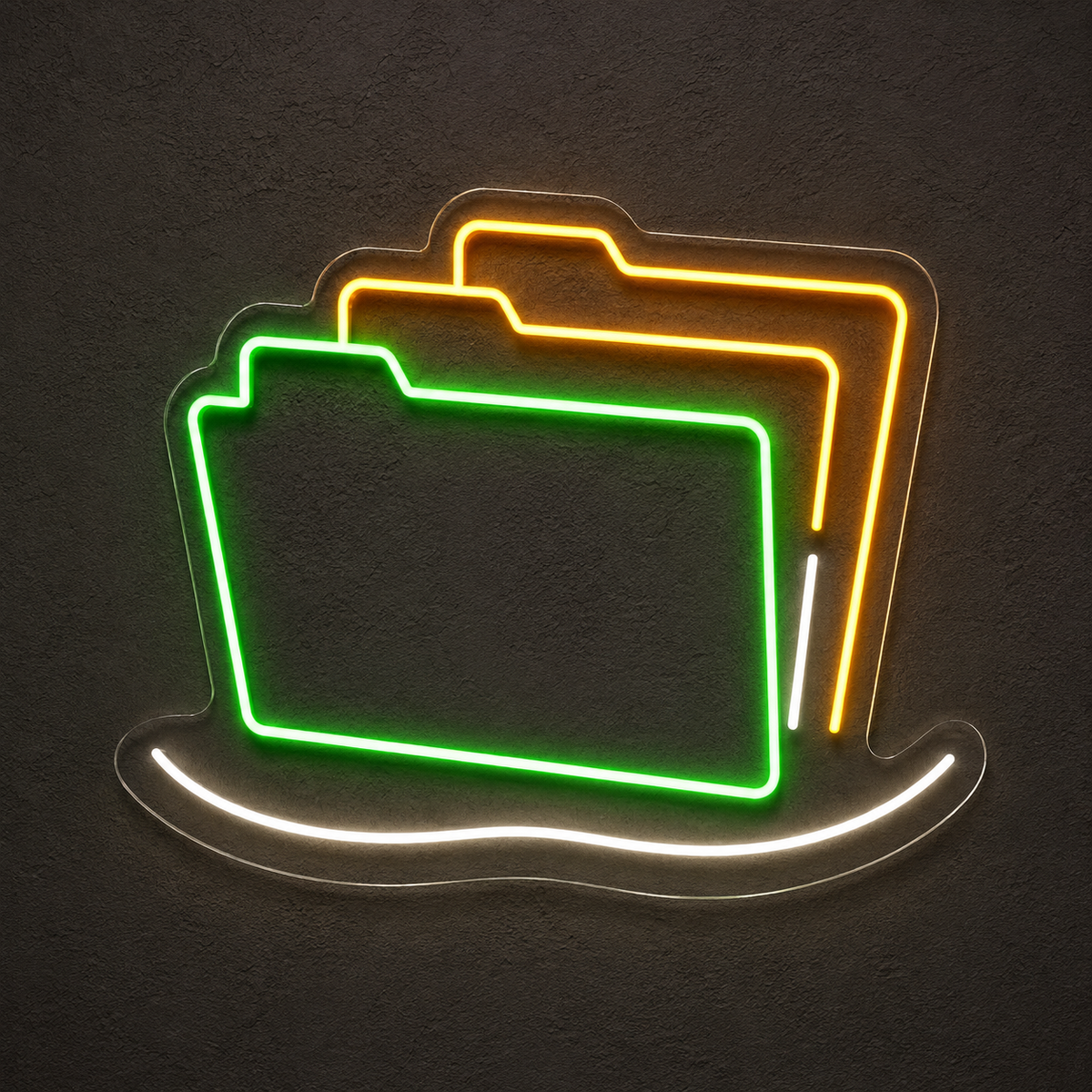 File Folders LED Neon Sign for Creative Offices - design reference