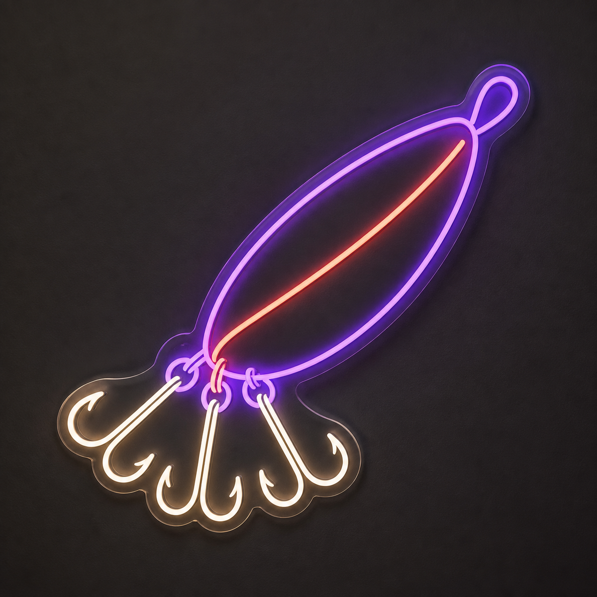 Fishing Lure LED Neon Sign for Fishing Shops - design reference