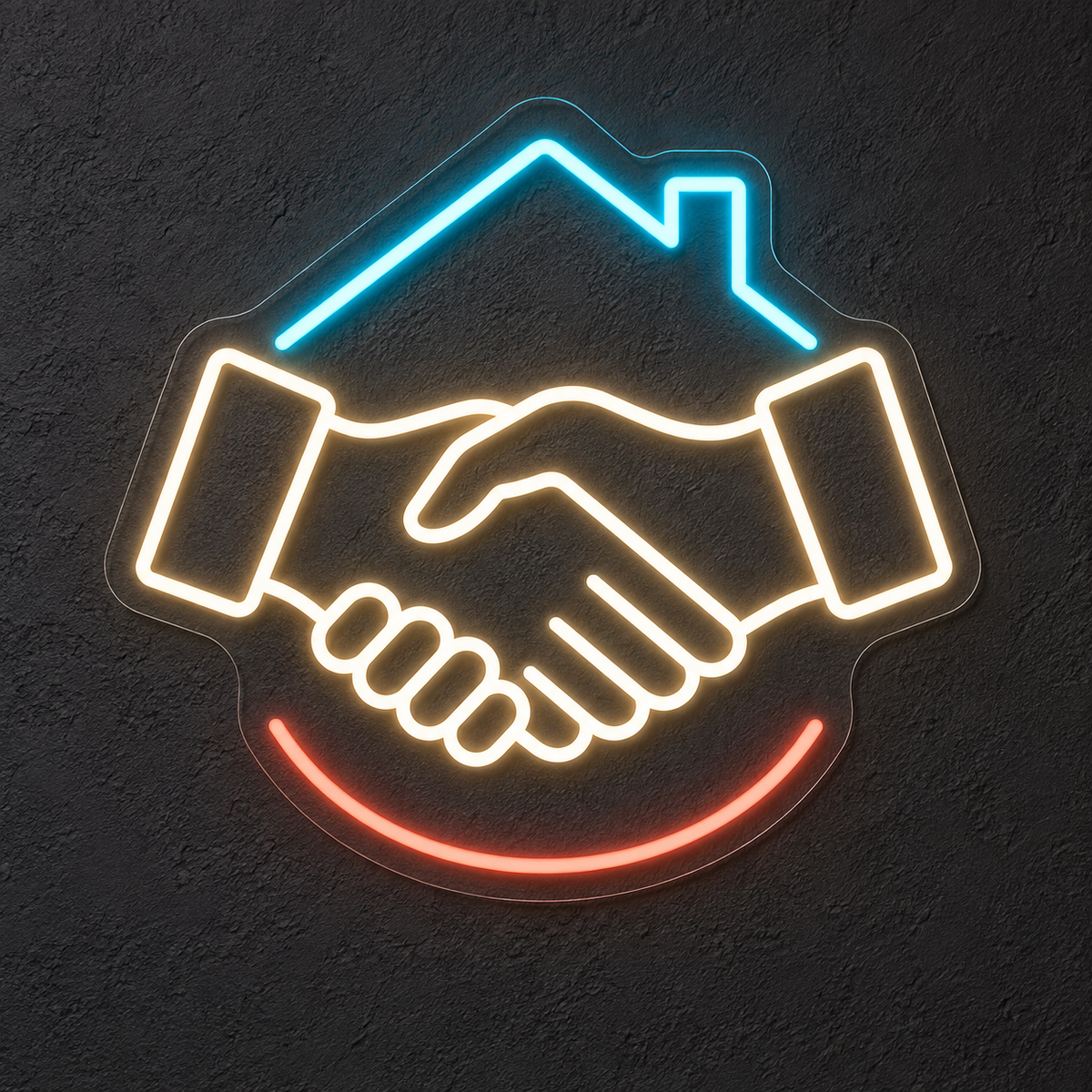 Real Estate Trust LED Neon Sign for Realtor Offices - design reference