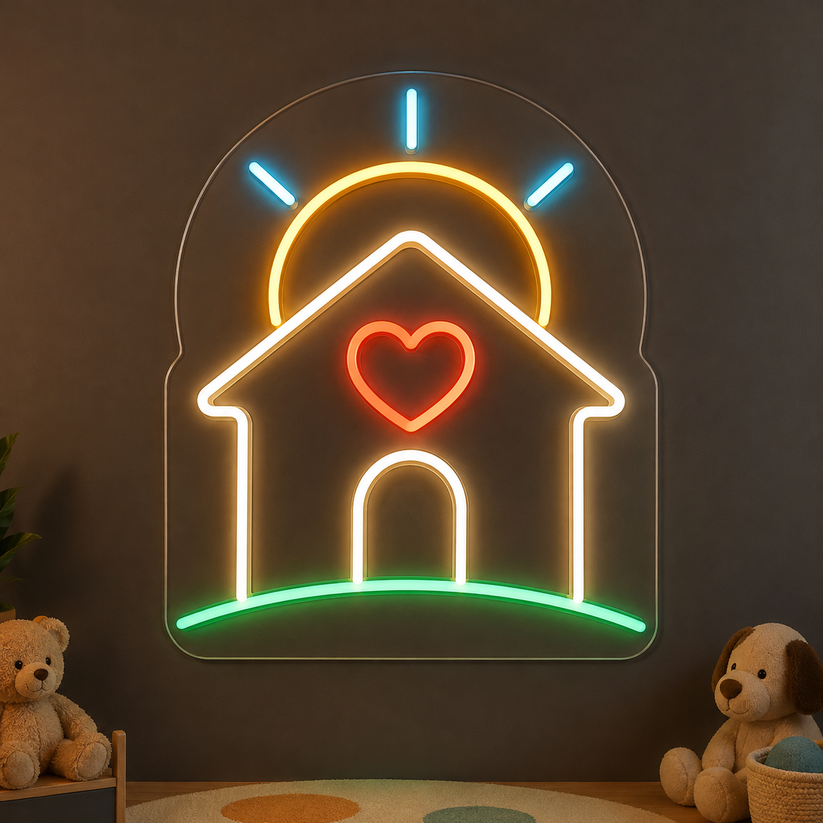 A Place to Belong LED Neon Sign for Daycare Centers - design reference
