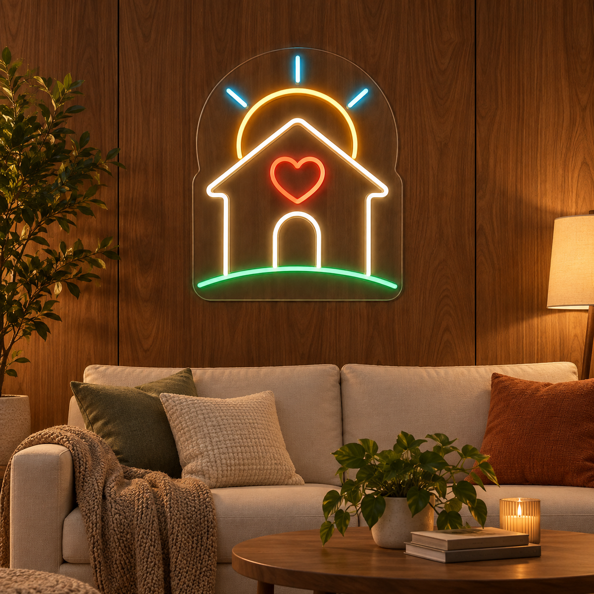 A Place to Belong LED Neon Sign for Daycare Centers - interior setting
