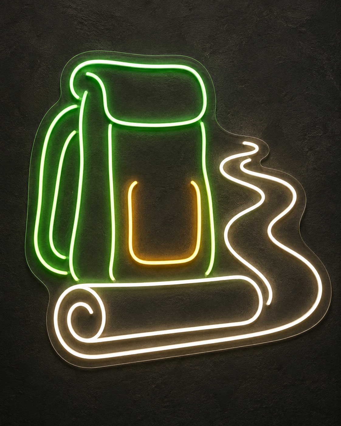 Hiking Backpack and Trail LED Neon Sign for Trail Lovers - design reference