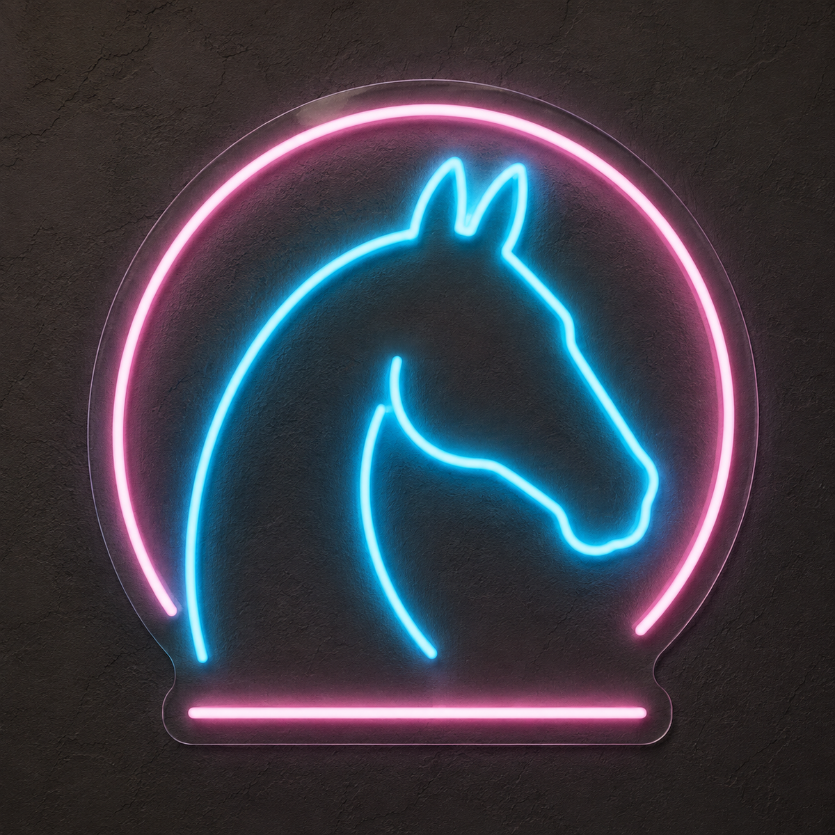 Horse Head in Arch LED Neon Sign for Equestrian Spaces - design reference
