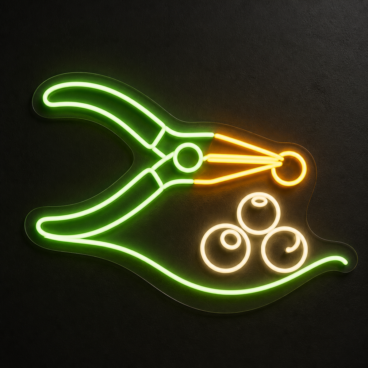 Jewelry Pliers and Beads LED Neon Sign for Jewelry Craft Spaces - design reference