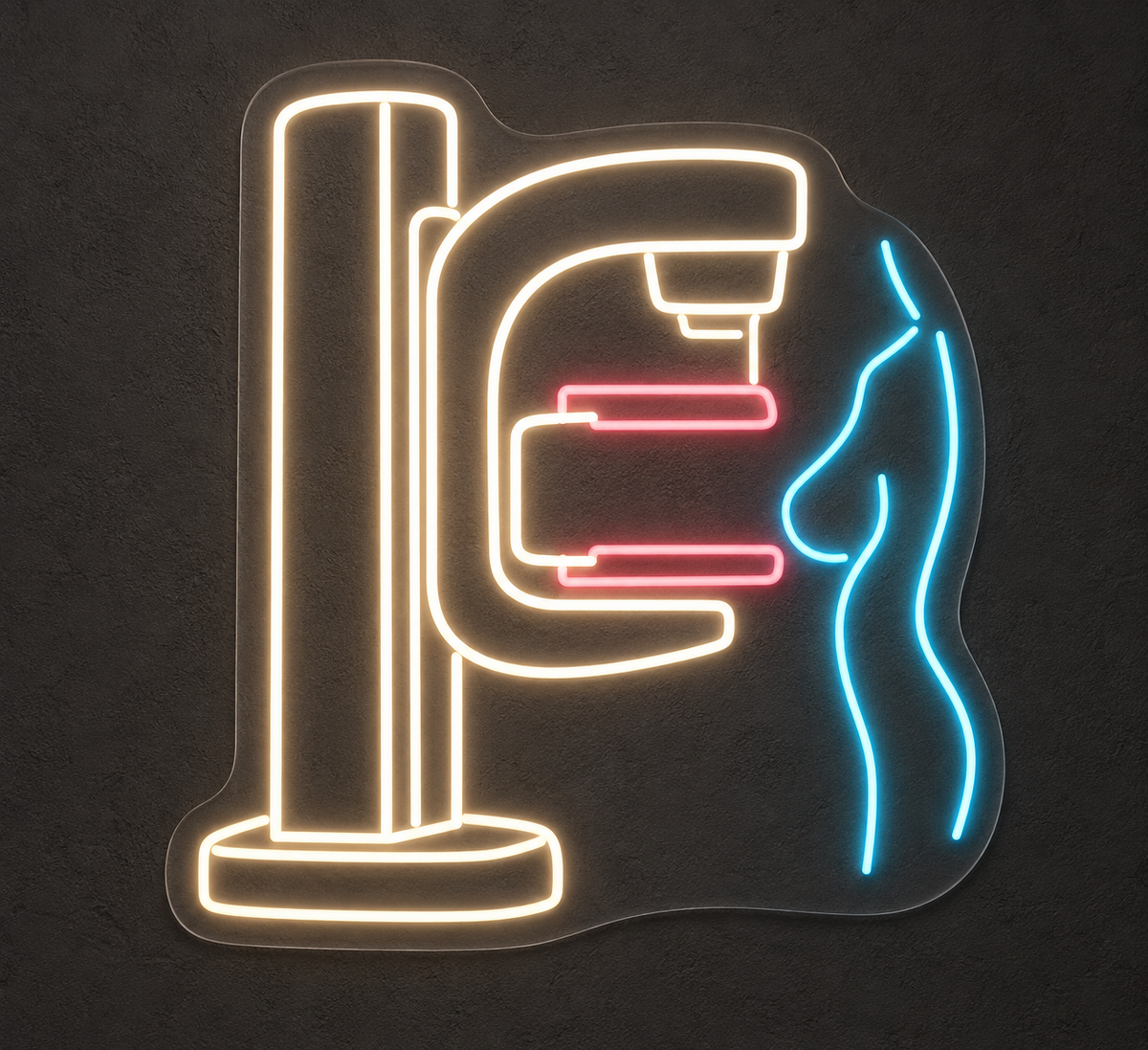 Mammography LED Neon Sign for Imaging Centers - design reference