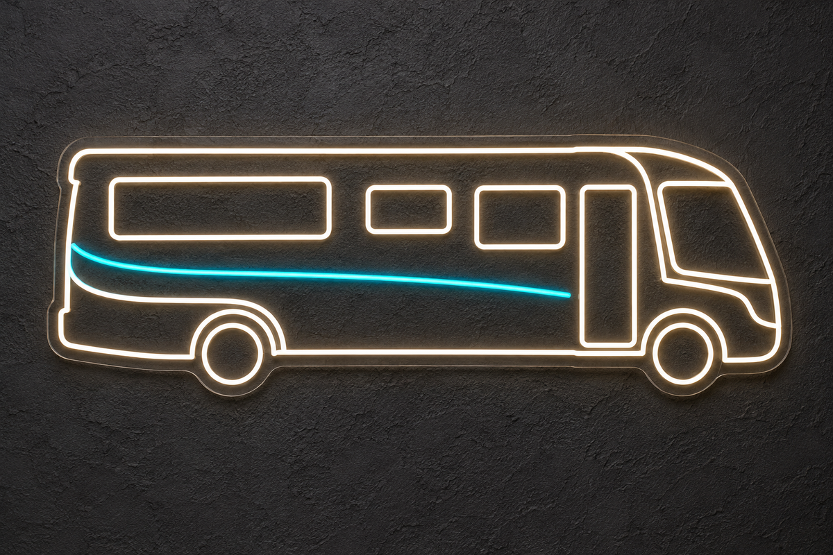 Motorhome LED Neon Sign for RV Showrooms - design reference