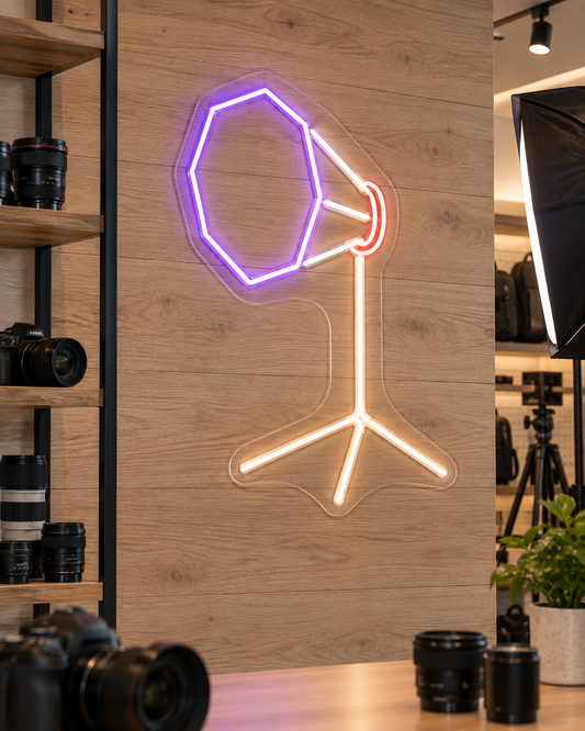 Photography Softbox LED Neon Sign for Photography Studios - interior setting