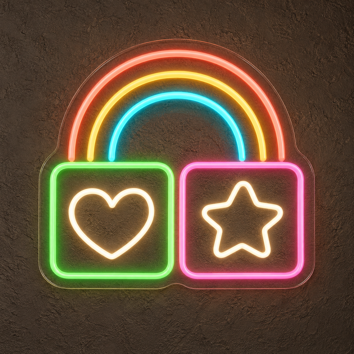 Rainbow Play Blocks LED Neon Sign for Daycare Centers - design reference