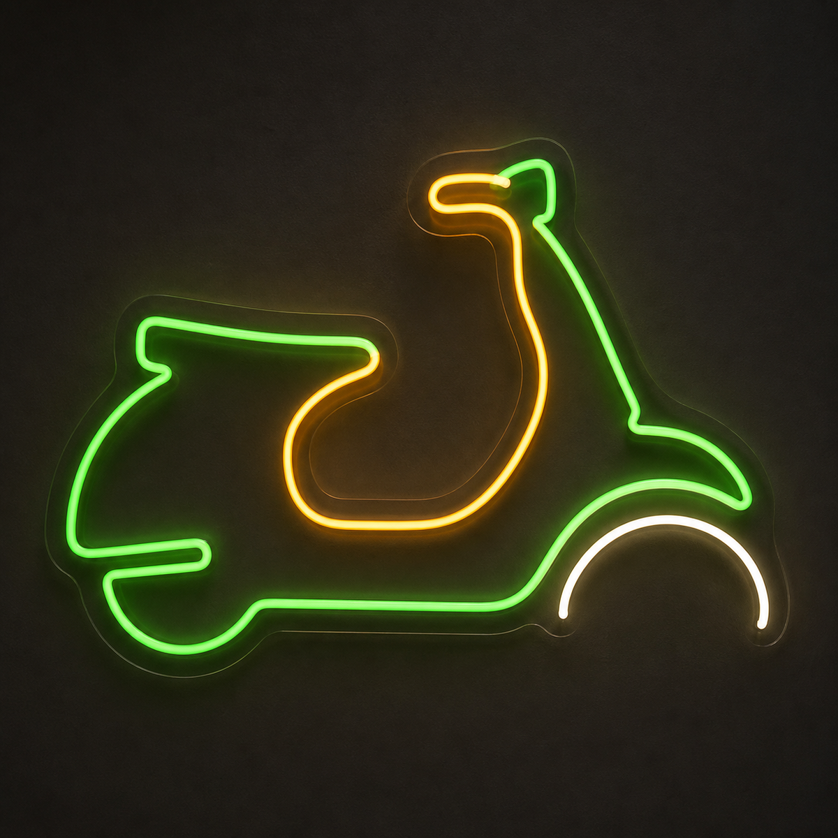 Retro Scooter LED Neon Sign for Scooter Shops - design reference