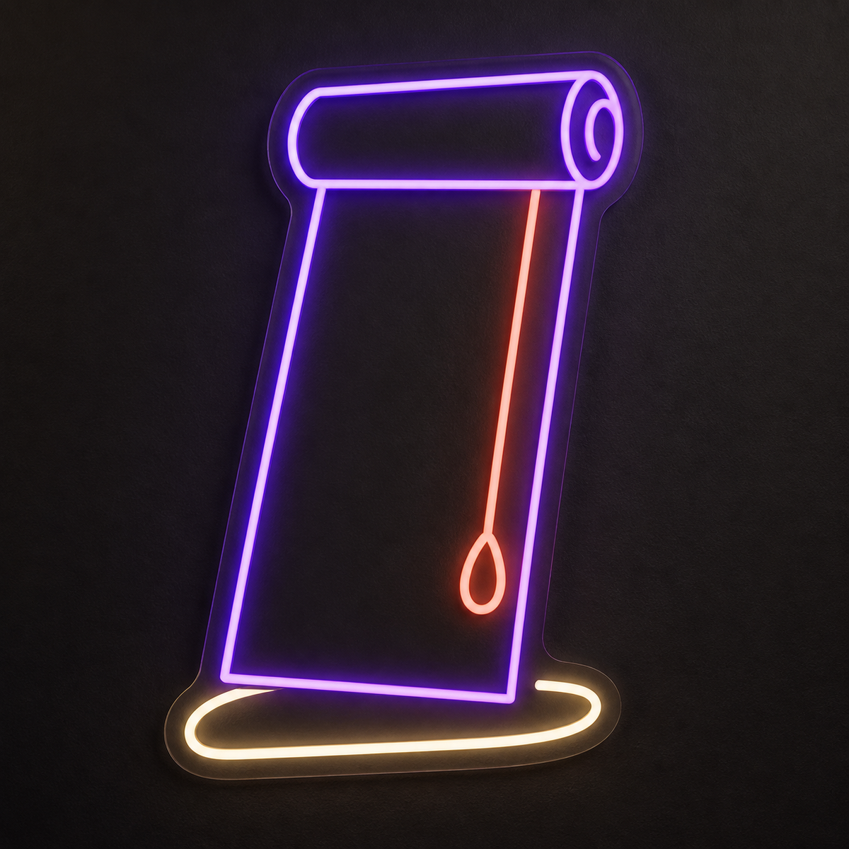 Roller Blind LED Neon Sign for Window Showrooms - design reference
