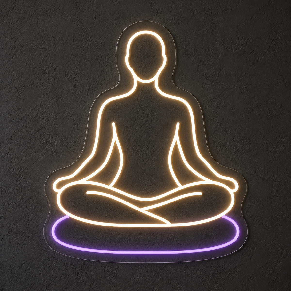 A Moment of Stillness LED Neon Sign for Meditation Centers - design reference