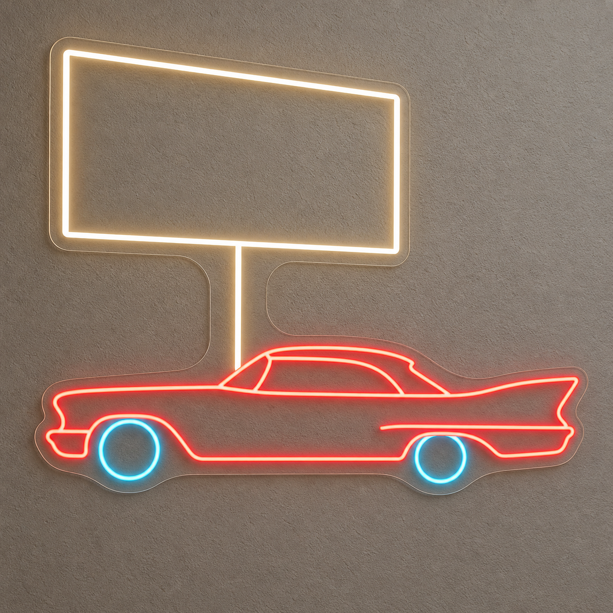 Classic Car & Drive-In LED Neon Sign for Drive-In Theaters - design reference