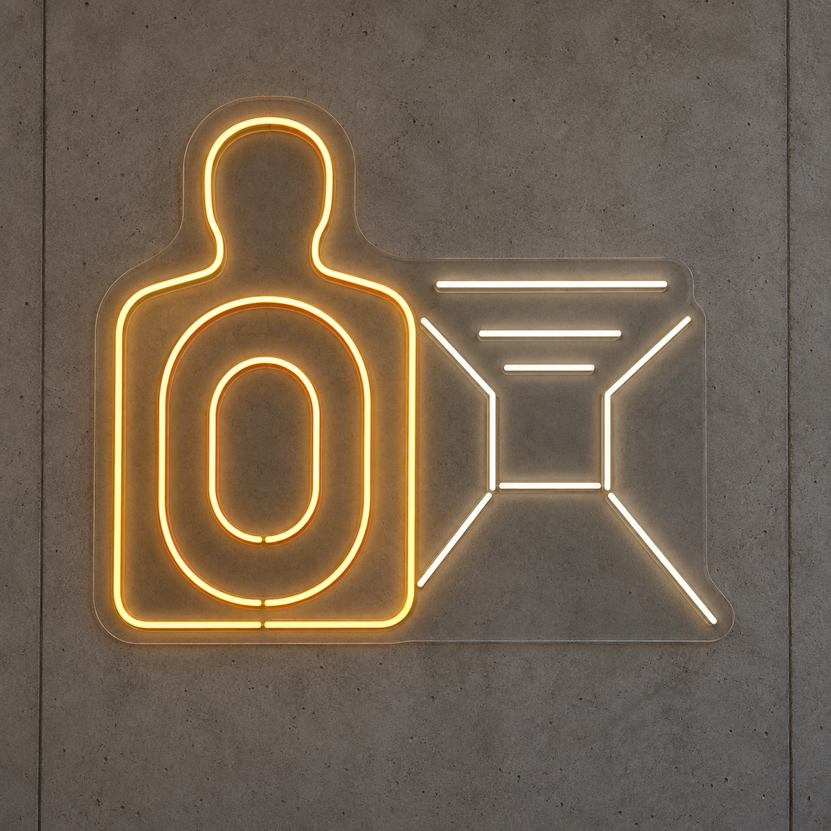 Target & Shooting Lane LED Neon Sign for Shooting Ranges - design reference
